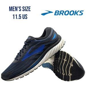 Brooks Glycerin 15 Men's Size 11.5 Blue Black Running Shoes Super DNA Athletic